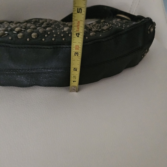 Cole Haan purse black stud leather Harley Davidson - Picture 15 of 17